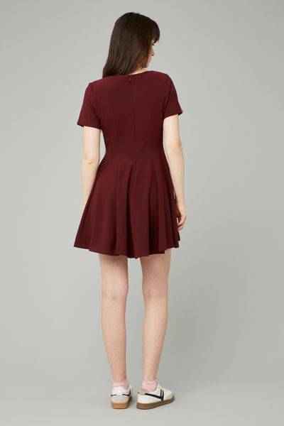 Robe courte patineuse en polyester recyclé