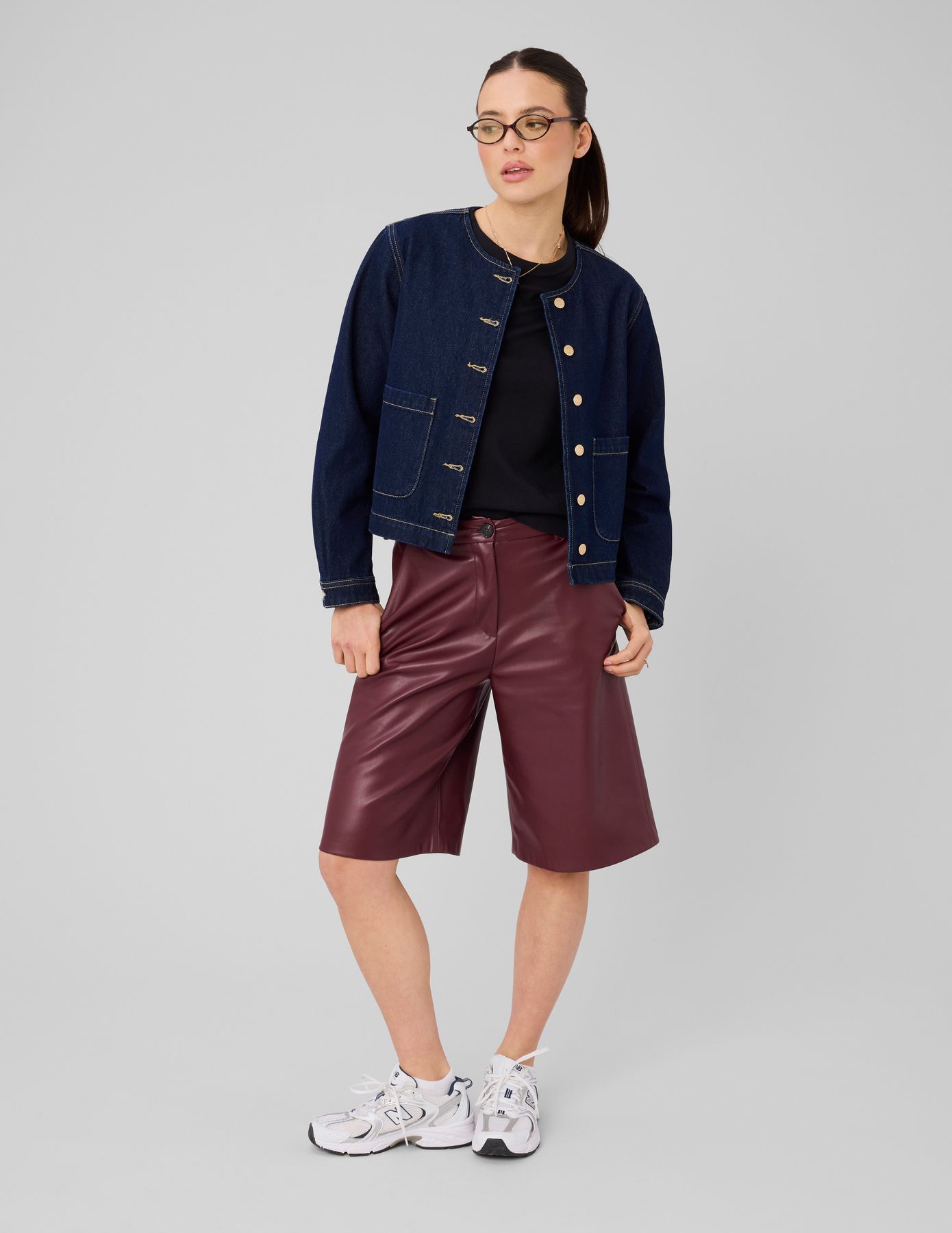 Bermuda tissu enduit