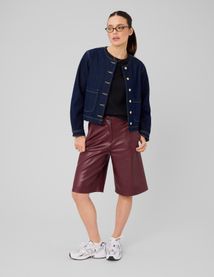 Bermuda tissu enduit