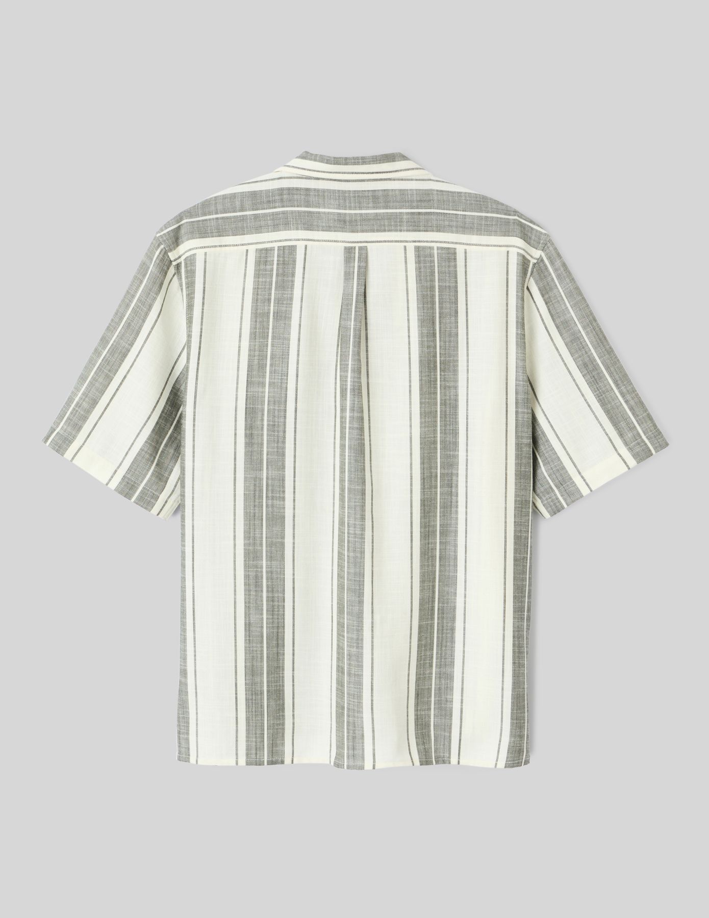 Chemise manches courtes rayées chevron
