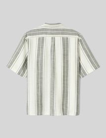 Chemise manches courtes rayées chevron
