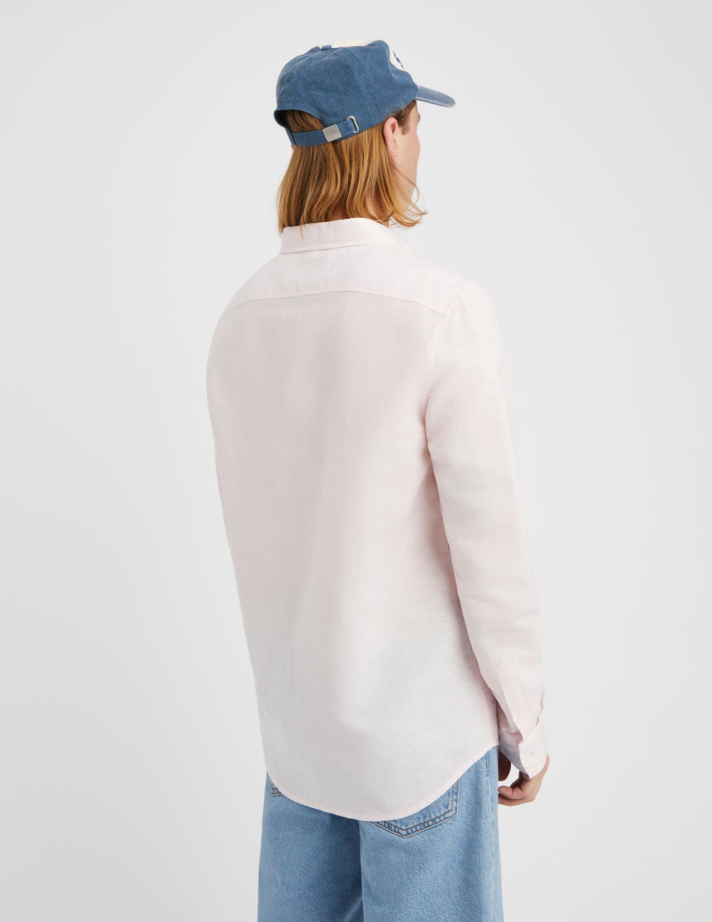 Chemise coton lin unie