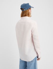 Chemise coton lin unie