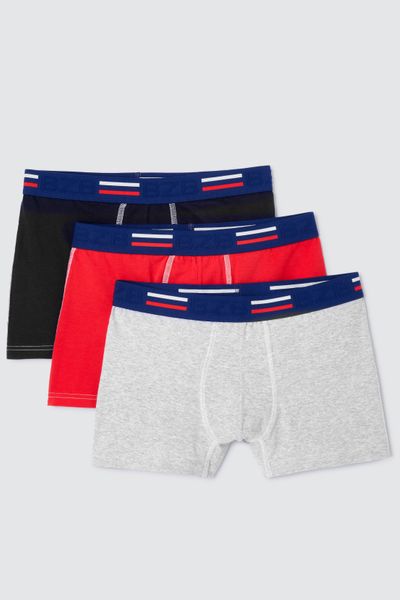 Lot de 3 boxers unis