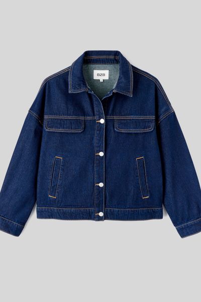 Veste en jean brut
