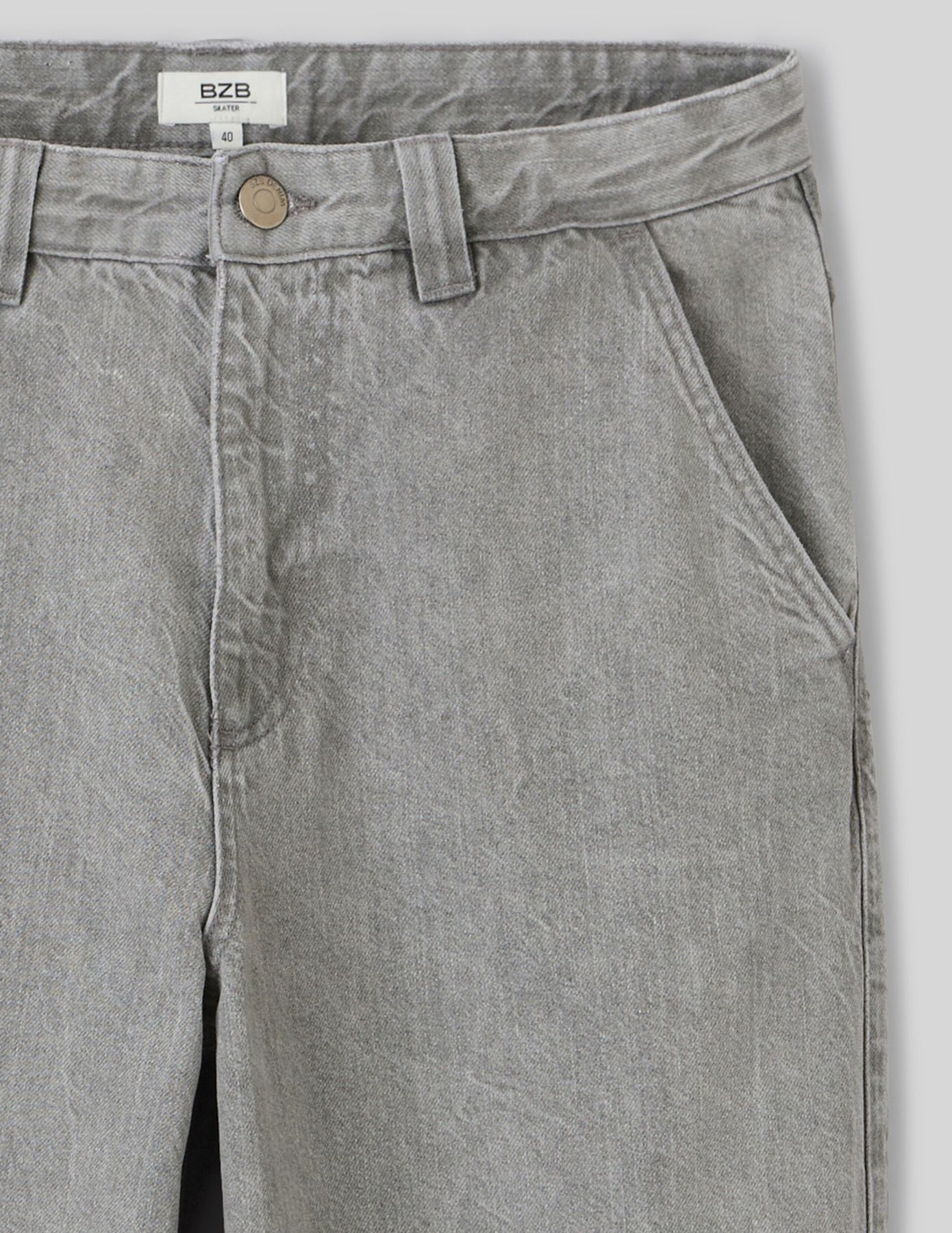 Jean skater gris clair