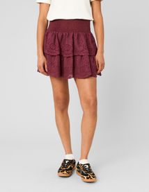 Jupe brod&eacute;e &agrave; volants