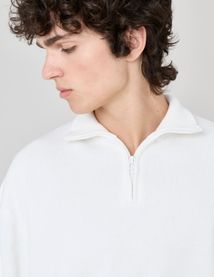 Pull col montant zippé