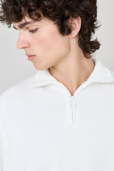 Pull col montant zippé