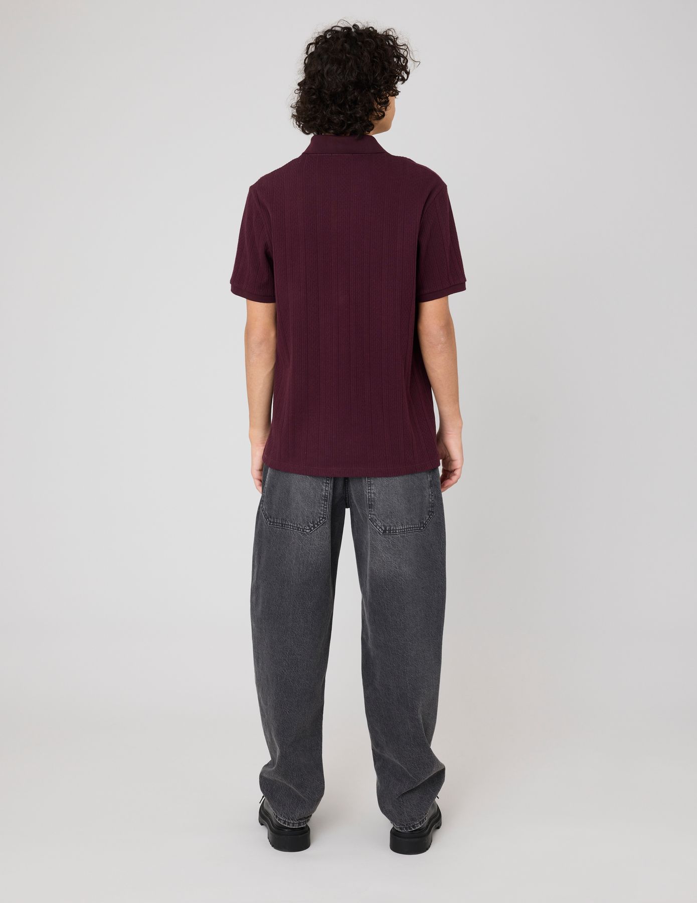 Polo maille fantaisie