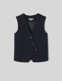 Gilet rayures sans manches