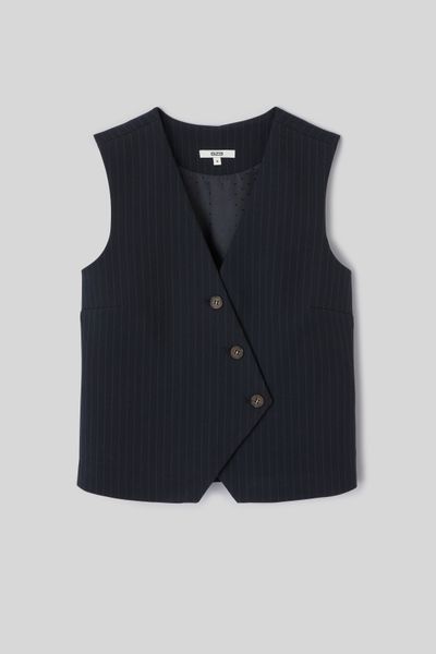 Gilet rayures sans manches