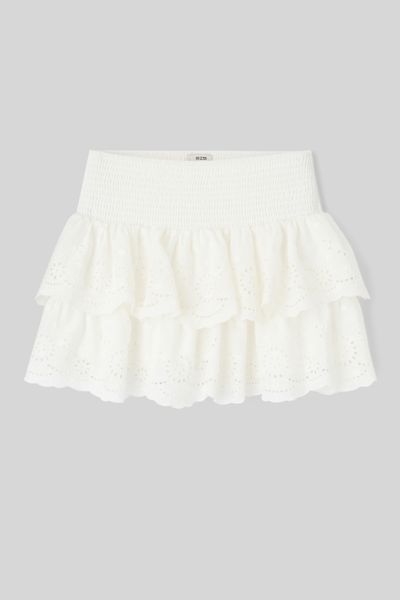 Jupe courte broderie anglaise