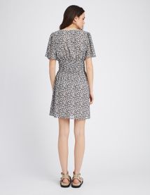 Robe courte imprim&eacute;e