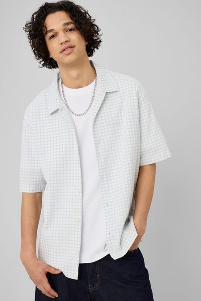 Chemise manches courtes &agrave; carreaux