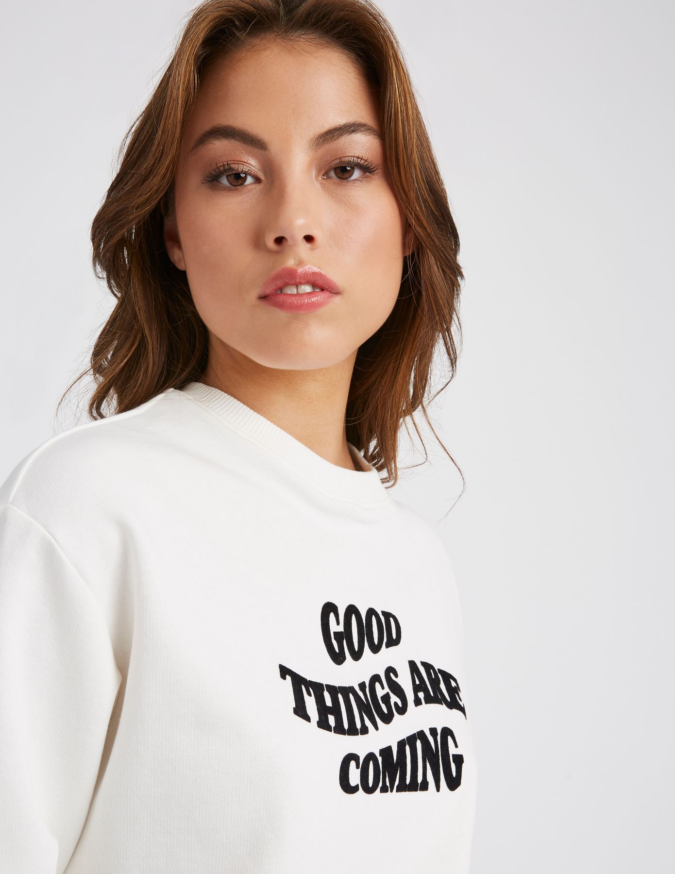 Sweat col rond imprim&eacute;