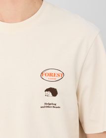 T-shirt imprim&eacute; poitrine