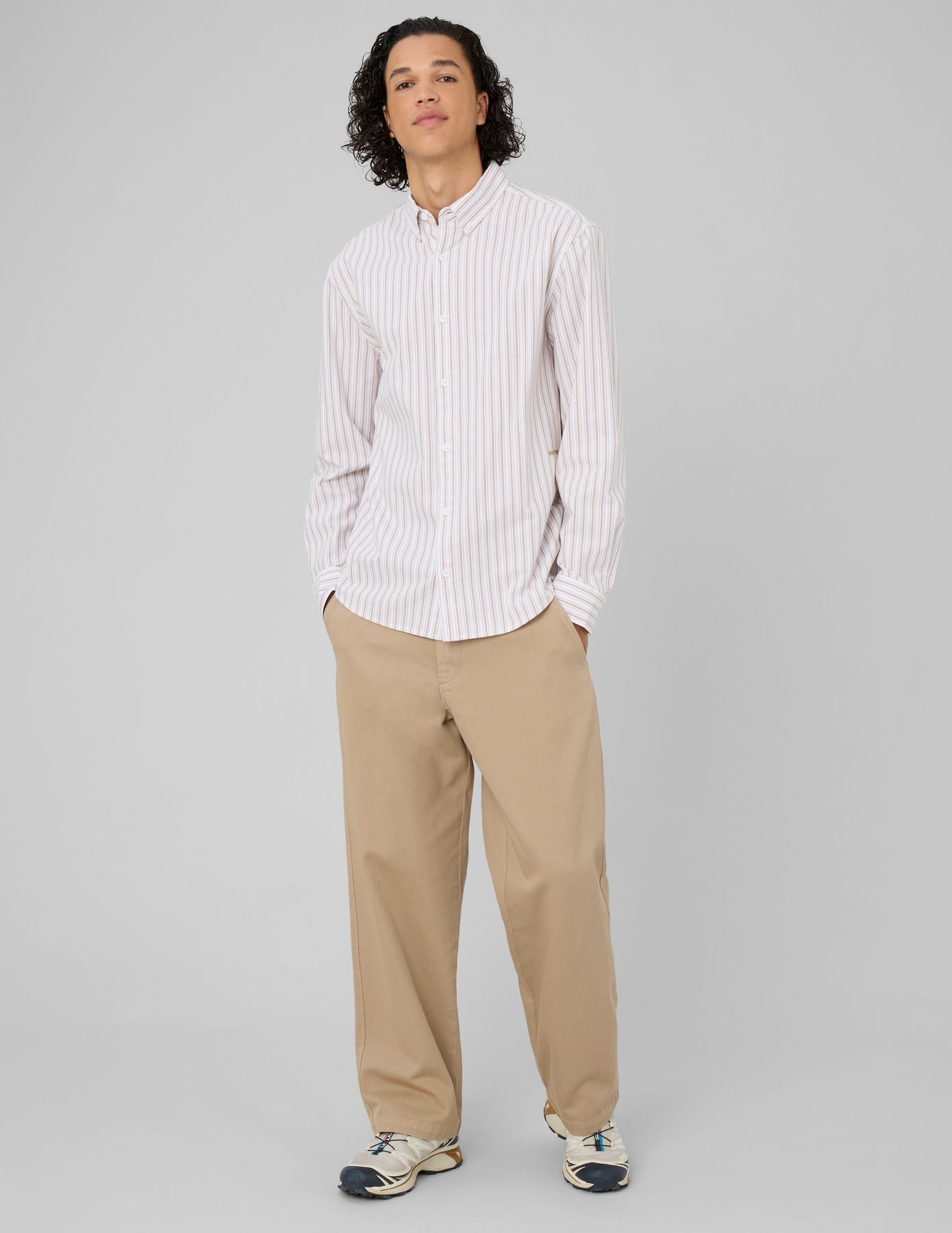 Chemise oxford ray&eacute;e