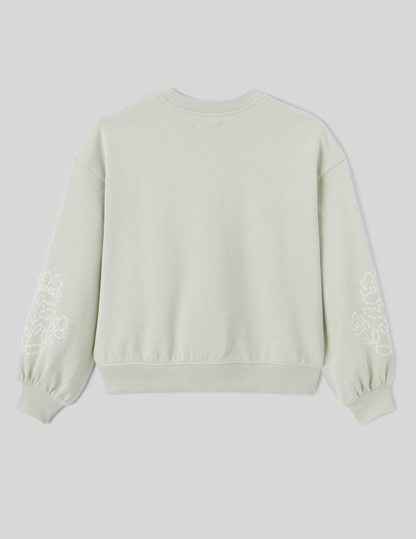 Sweat brodé manches