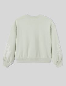 Sweat brodé manches