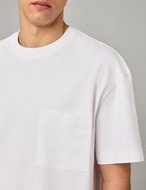 T-shirt boxy poche