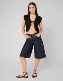 gilet court en crochet