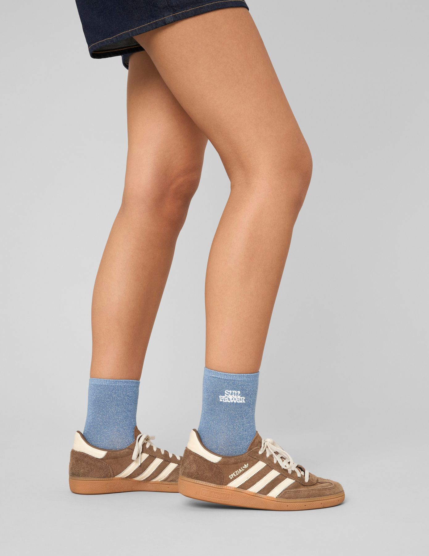 Lot de 2 paires de chaussettes brod&eacute;es