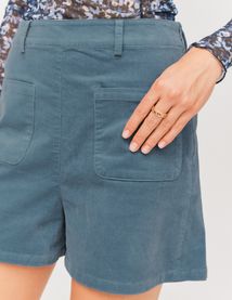 Short en velours à poches