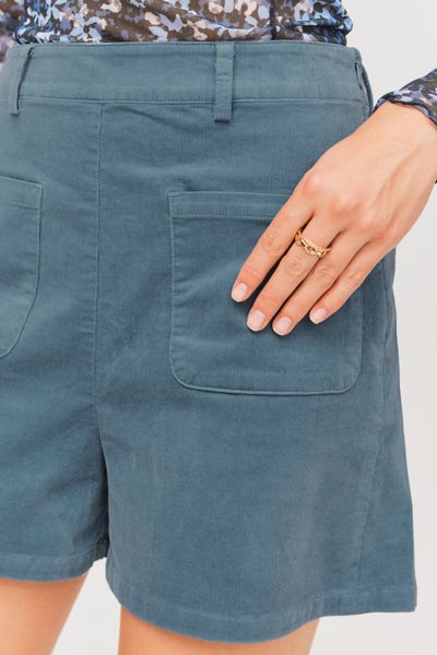 Short en velours à poches