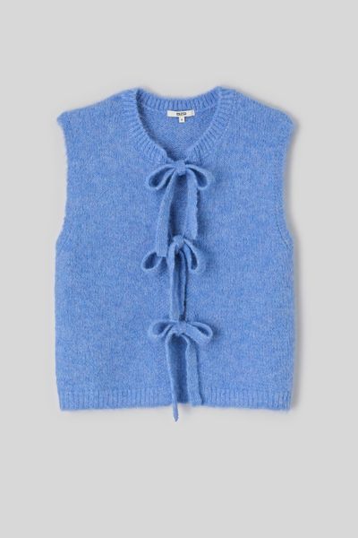 Gilet sans manches &agrave; nouer