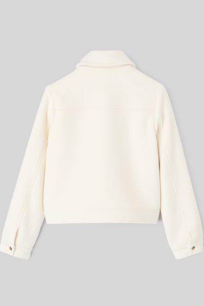 Veste boxy en laine