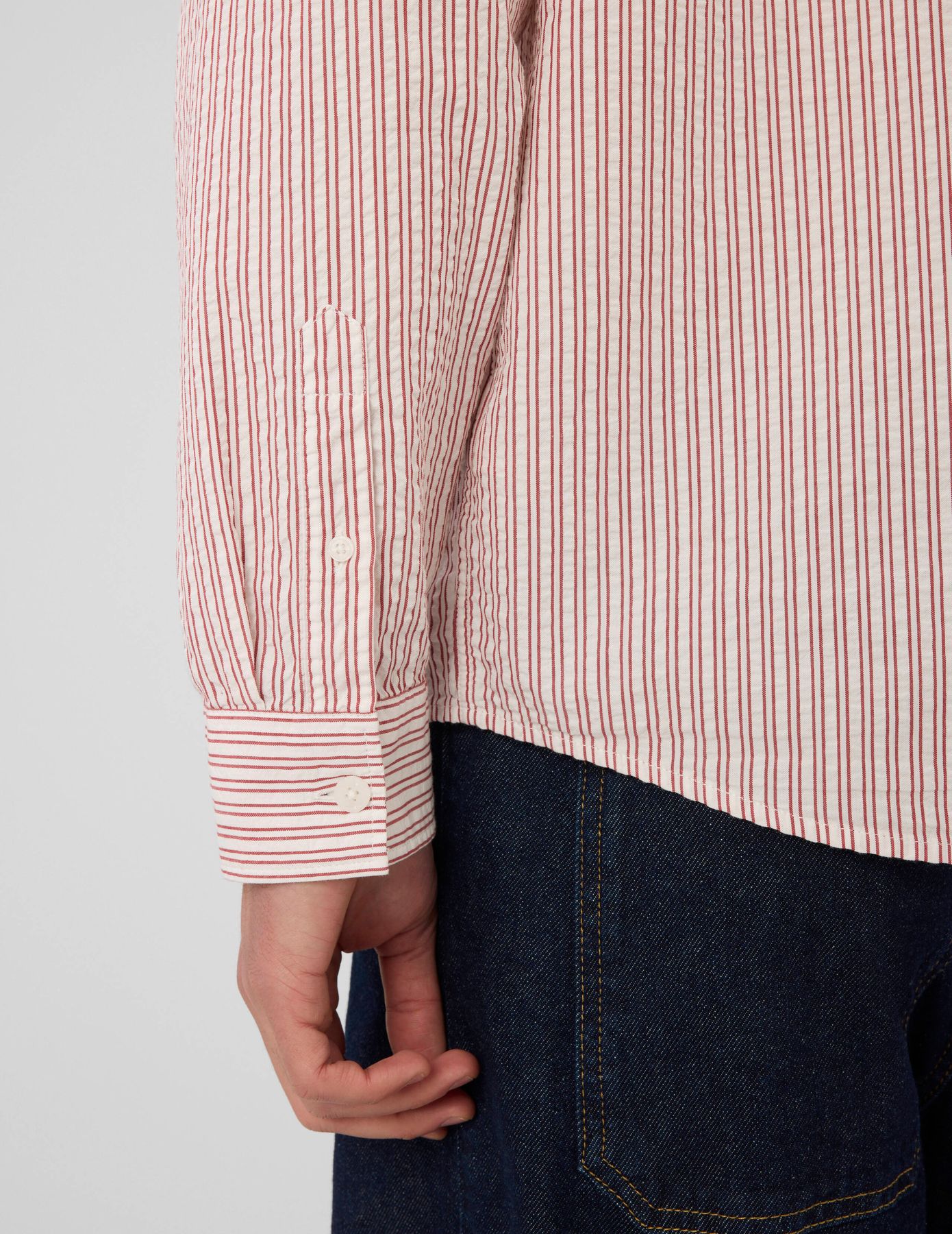 Chemise manches longues ray&eacute;e