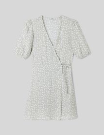 Robe cache coeur imprimée floral