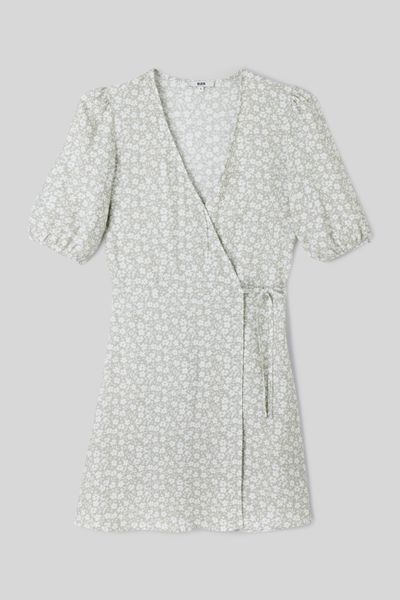 Robe cache coeur imprimée floral