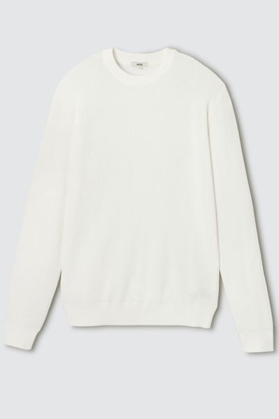 Pull col rond maille côtelée
