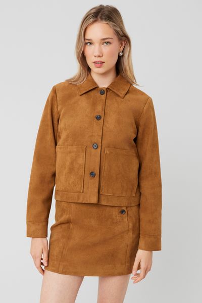 Veste en suédine