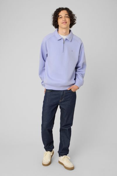 Sweat col polo zipp&eacute;
