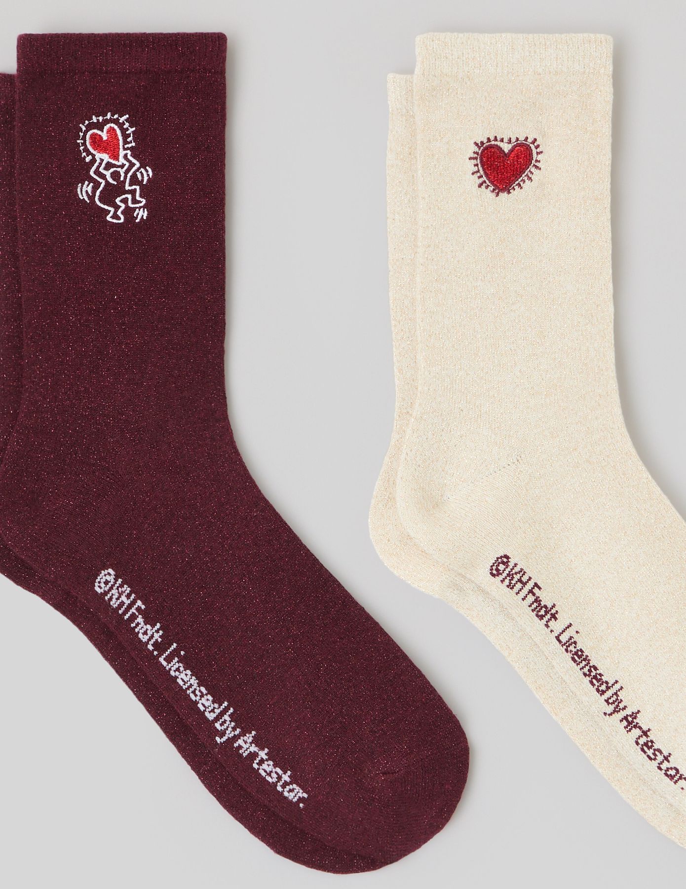 Lot de 2 paires de chaussettes KEITH HARRING