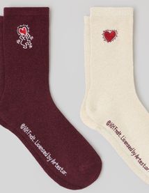 Lot de 2 paires de chaussettes KEITH HARRING