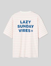 T-shirt marini&egrave;re imprim&eacute; devant/dos