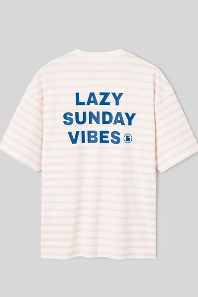 T-shirt marini&egrave;re imprim&eacute; devant/dos