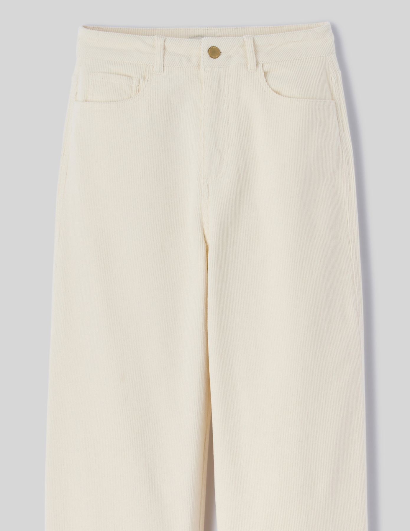Pantalon straight velours