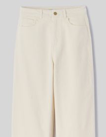 Pantalon straight velours