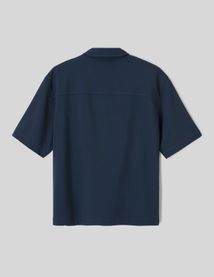 Chemise zipp&eacute;e manches courtes