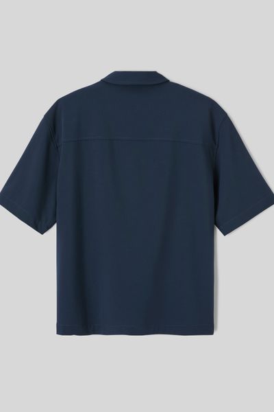 Chemise zipp&eacute;e manches courtes