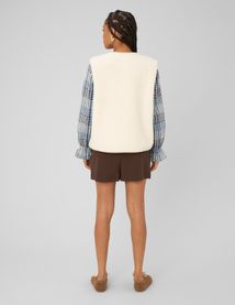 Gilet sans manches sherpa