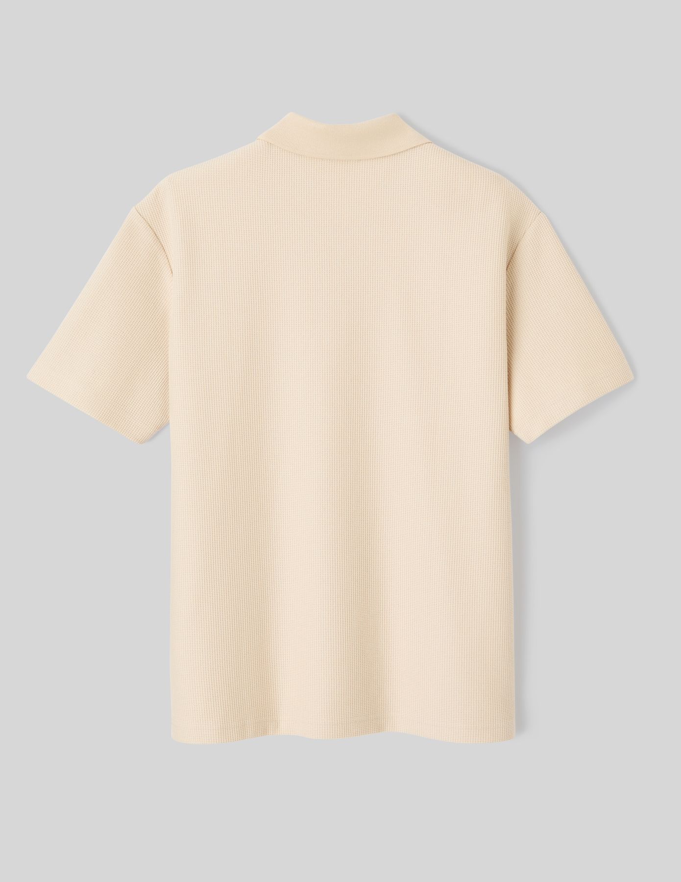 Polo maille gauffrée