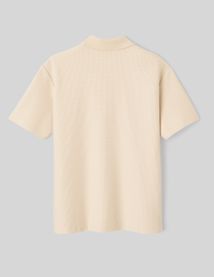 Polo maille gauffrée