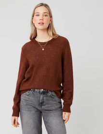 Pull col rond premium