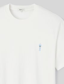 T-shirt broderie poitrine